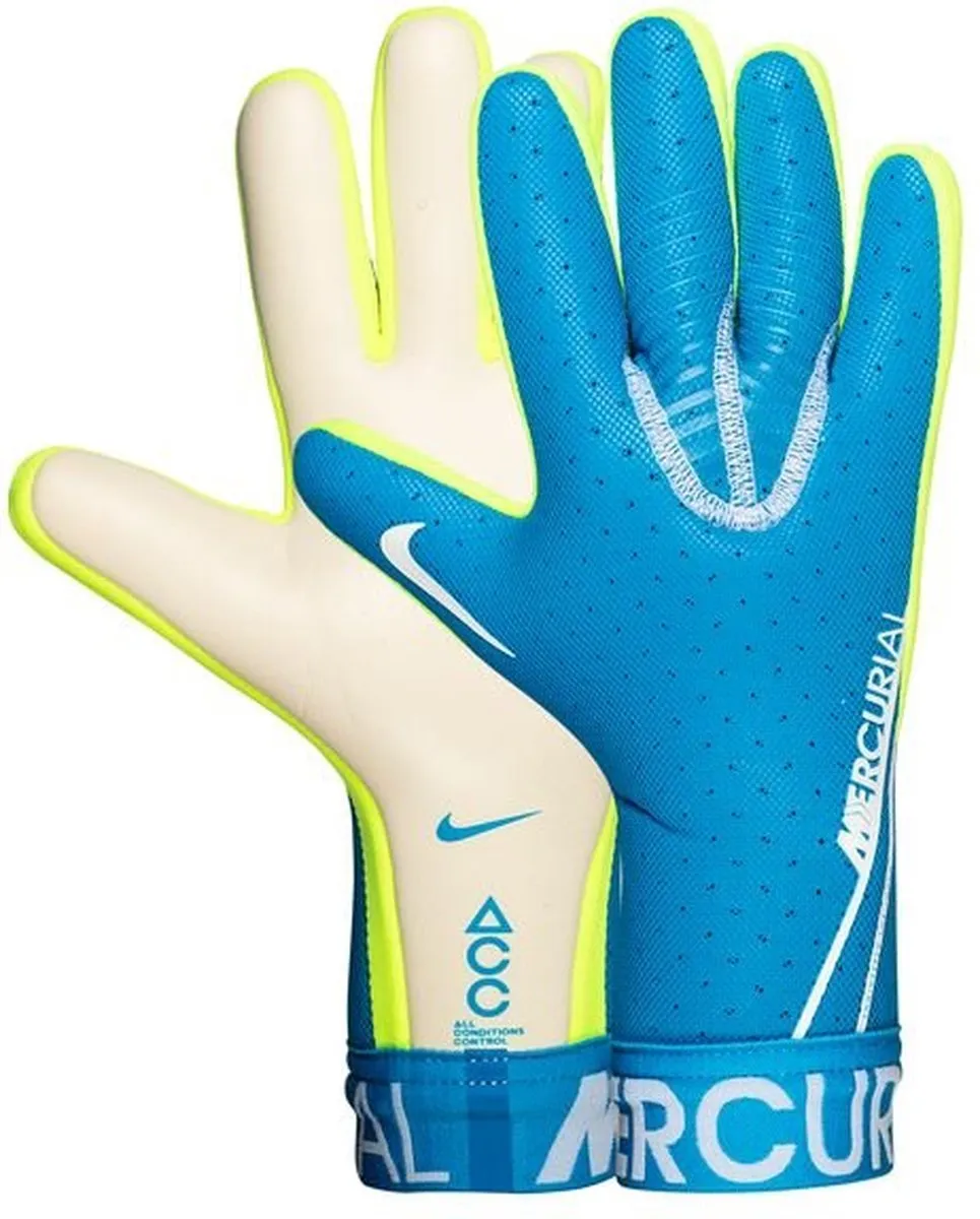 Nike Mercurial Touch Elite Keeperhandschoenen - Maat 9 - Lichtblauw