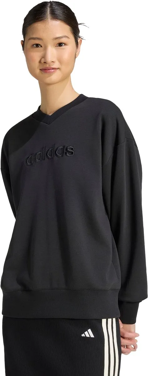 Adidas Sportswear Satin V-Neck Sweatshirt KS2800