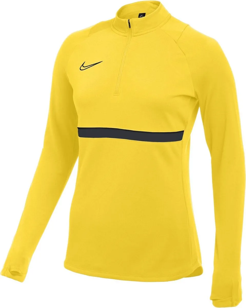 Nike Academy 21 Ziptop Dames - Geel XL