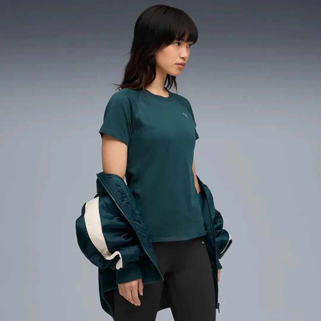 PUMA W Run Velocity Tee - Tri-Blend - 526580-75 - XL - Groen