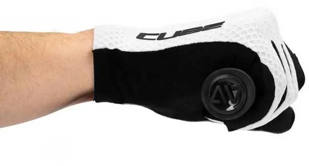 Cube Gloves Race Long Finger - M - Wit