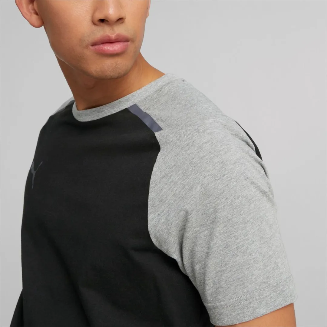 PUMA Team Cup Casuals T-Shirt Heren - L - Zwart