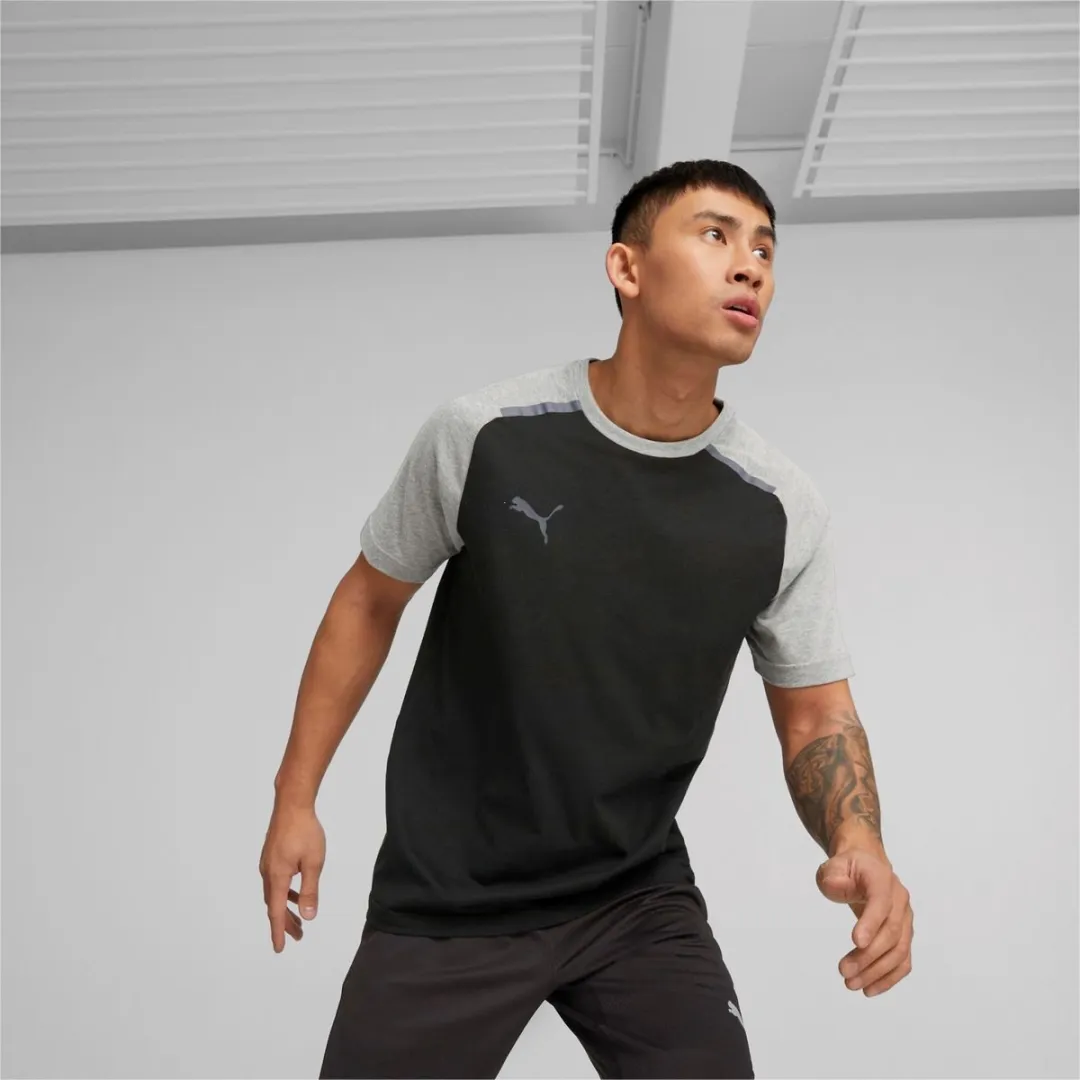 PUMA Team Cup Casuals T-Shirt Heren - L - Zwart - afbeelding 6 van 6