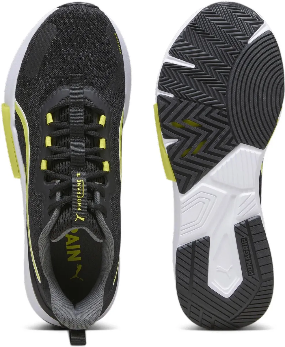 PUMA Pwrframe Tr 2 Schoenen - Zwart/Geel - Indoor