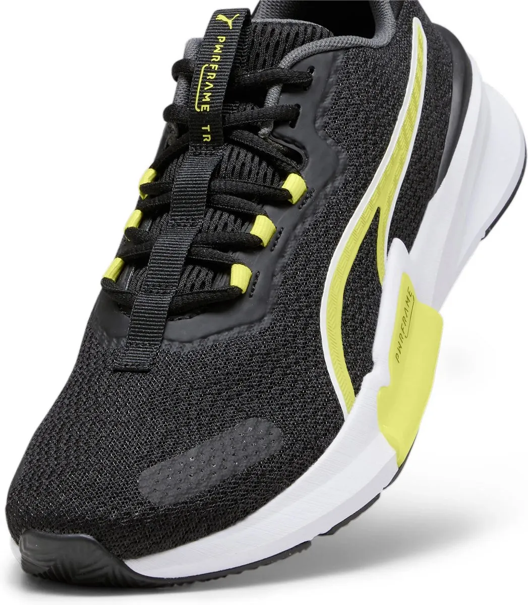 PUMA Pwrframe Tr 2 Schoenen - Zwart/Geel - Indoor
