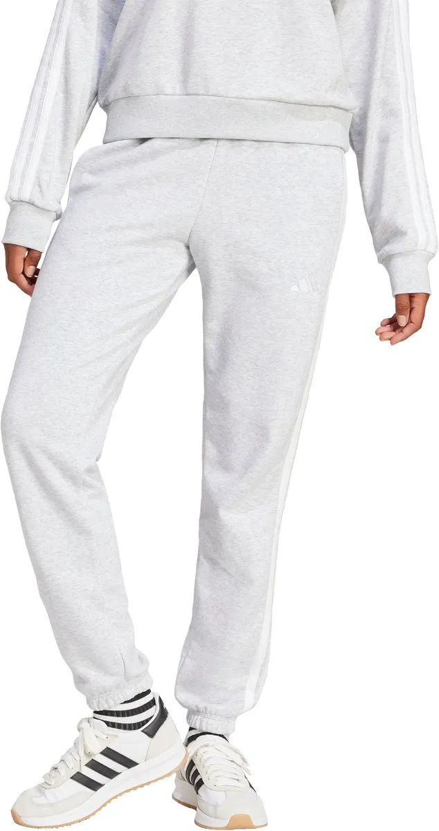 Adidas 3-Stripes French Terry Cuffed Trainingsbroek JD5311 - Grijs