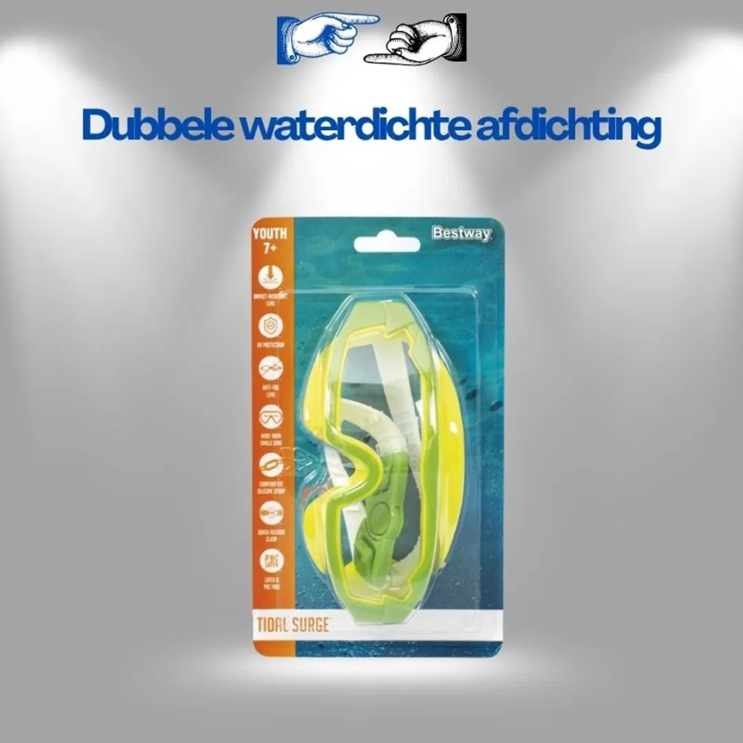 Bestway Zwembril 21179 - Groen - UV-bescherming - afbeelding 3 van 6