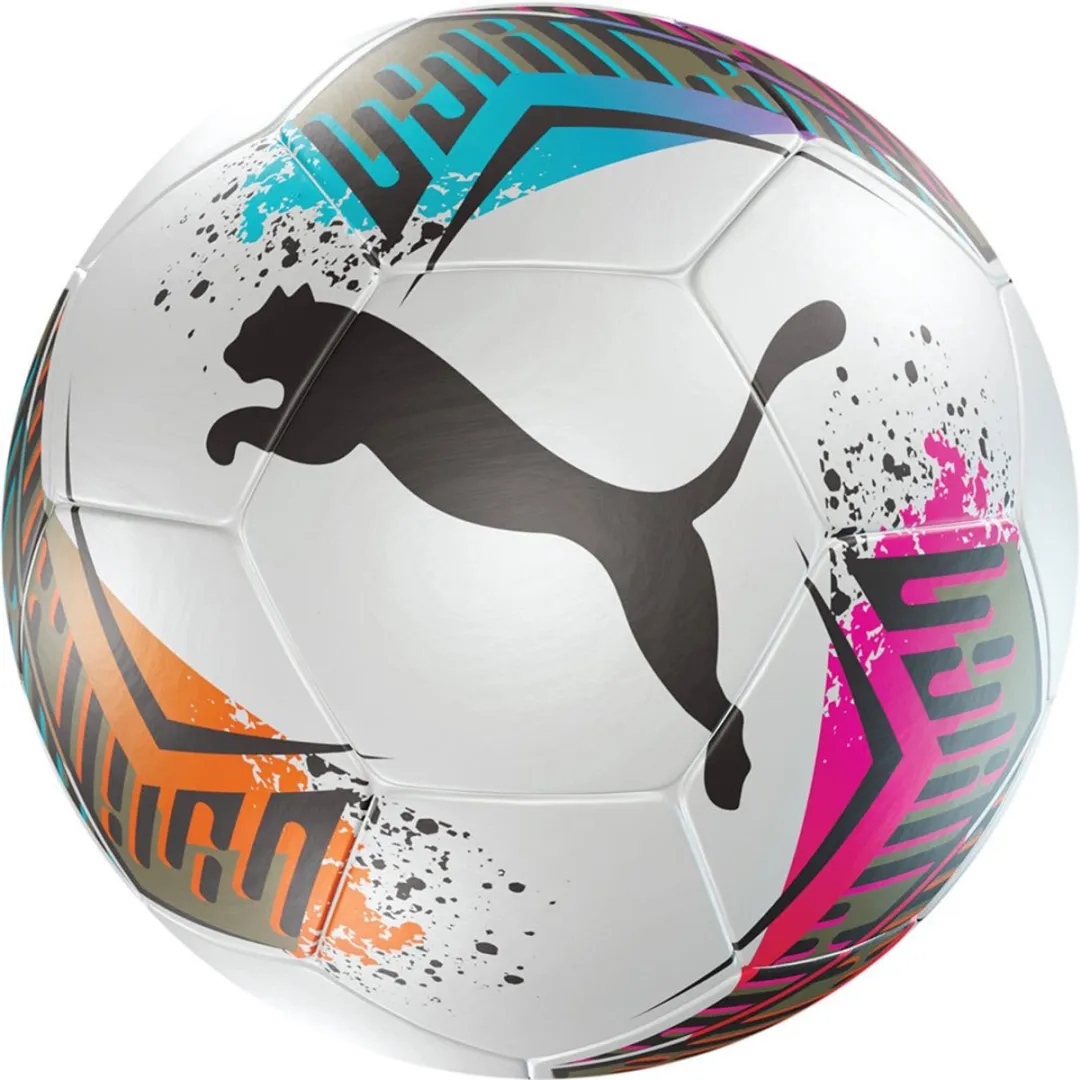 PUMA Futsal 2 HS Voetbal 4 - Transparant Wit/Rood/Blauw