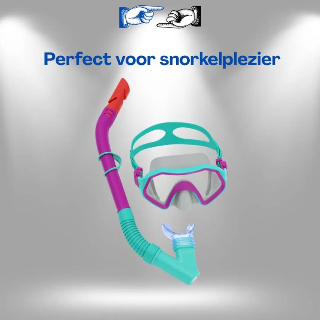 Bestway Duikset 24025 - Snorkelset Paars - afbeelding 6 van 6