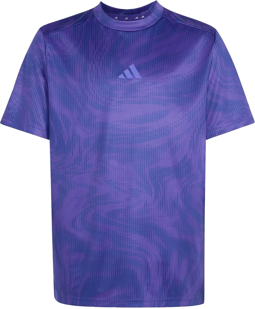 adidas Sports Icons All-Over Graphic T-Shirt KR6625 - 128 - Paars