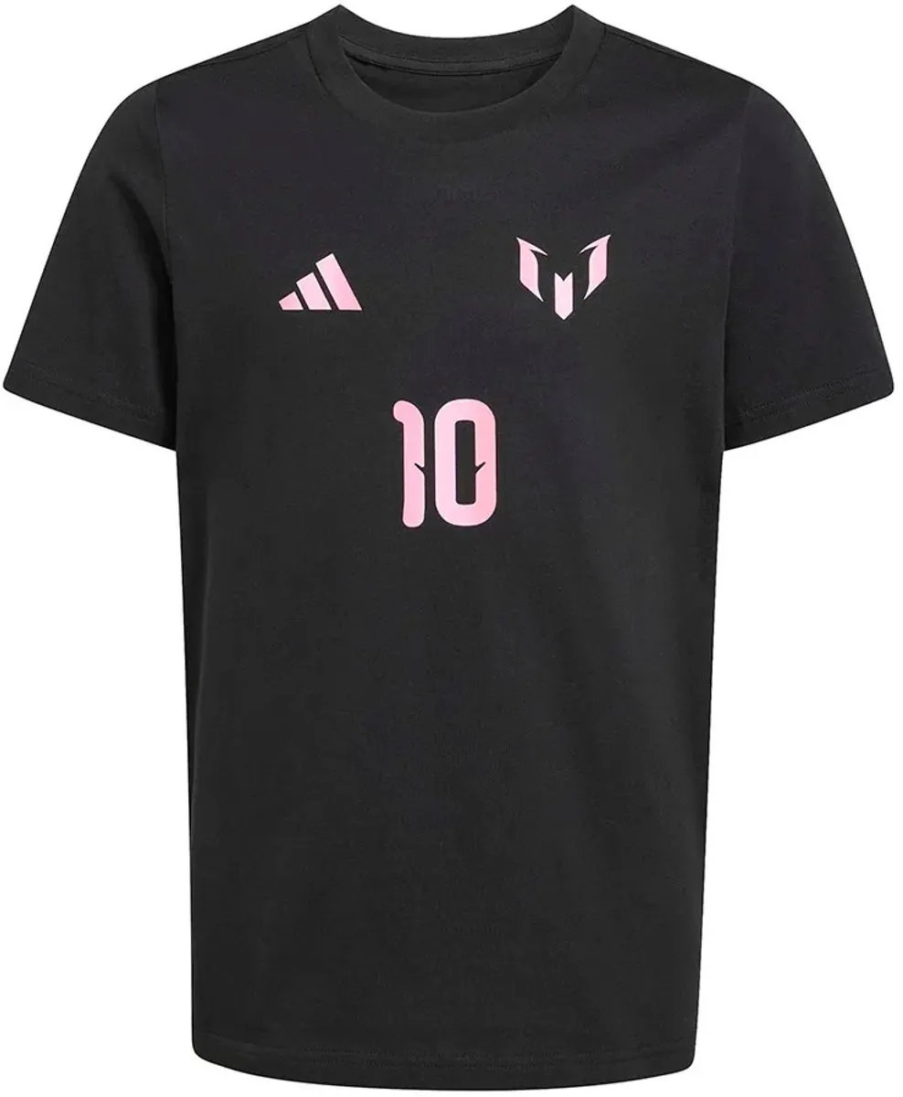 Adidas Messi T-shirt Korte Mouwen - 122/128cm Zwart