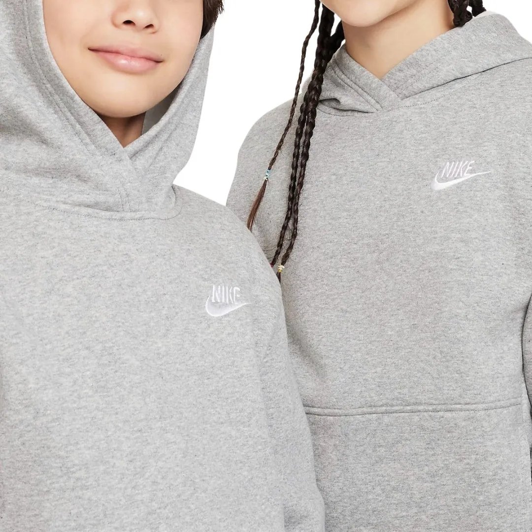 Nike NSW Club FLC HDY Hoodie FD3000-063 - Grijs/Wit - XL