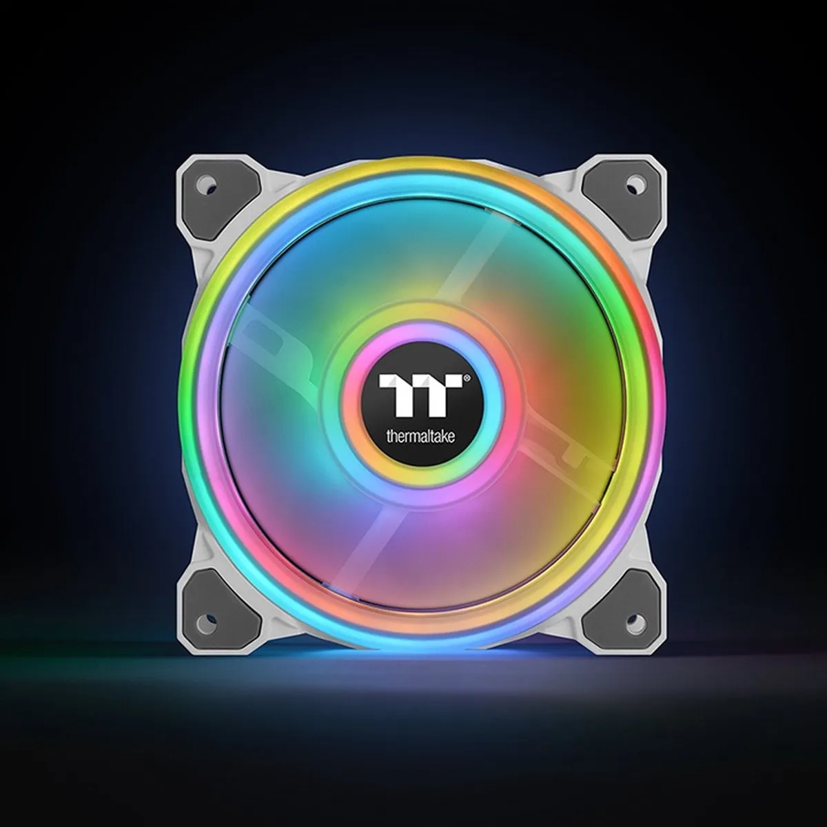 Thermaltake Riing Quad 12 RGB CL-F100-PL12SW-A - 3 Ventilatoren 12cm Wit