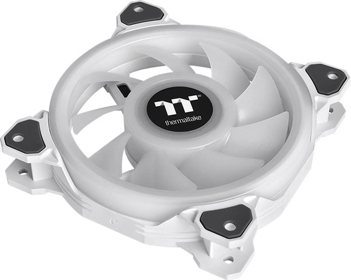 Thermaltake Riing Quad 12 RGB CL-F100-PL12SW-A - 3 Ventilatoren 12cm Wit