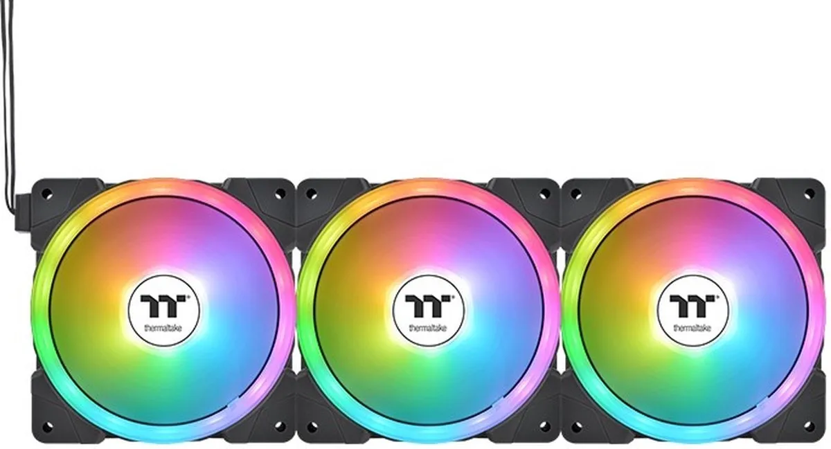 Thermaltake Swafan EX12 ARGB TT Premium Edition Ventilator - 120mm - 3 Stuks - Transparant