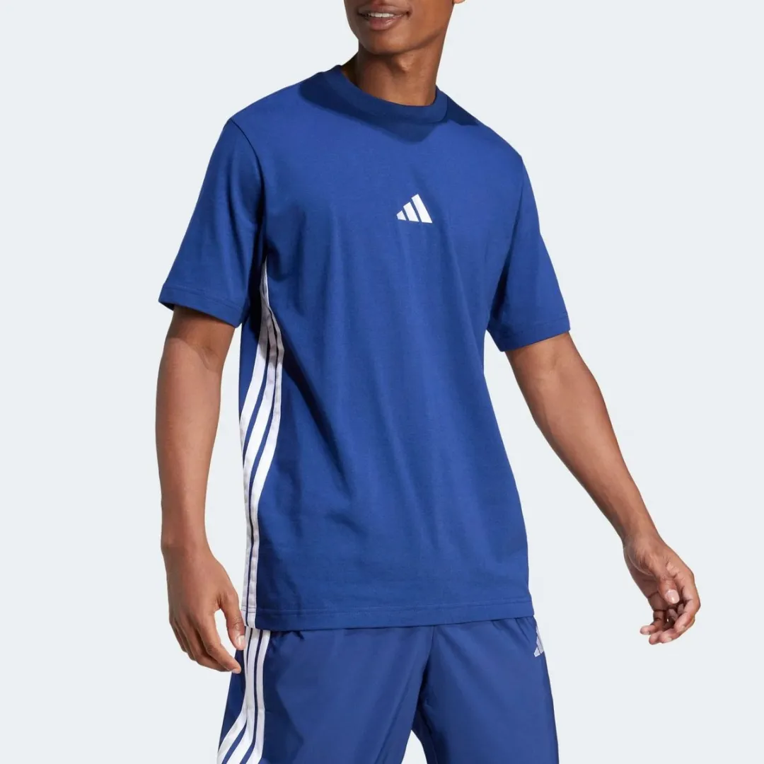 Adidas Sport T-Shirt M 3S - S - Blauw - afbeelding 6 van 6