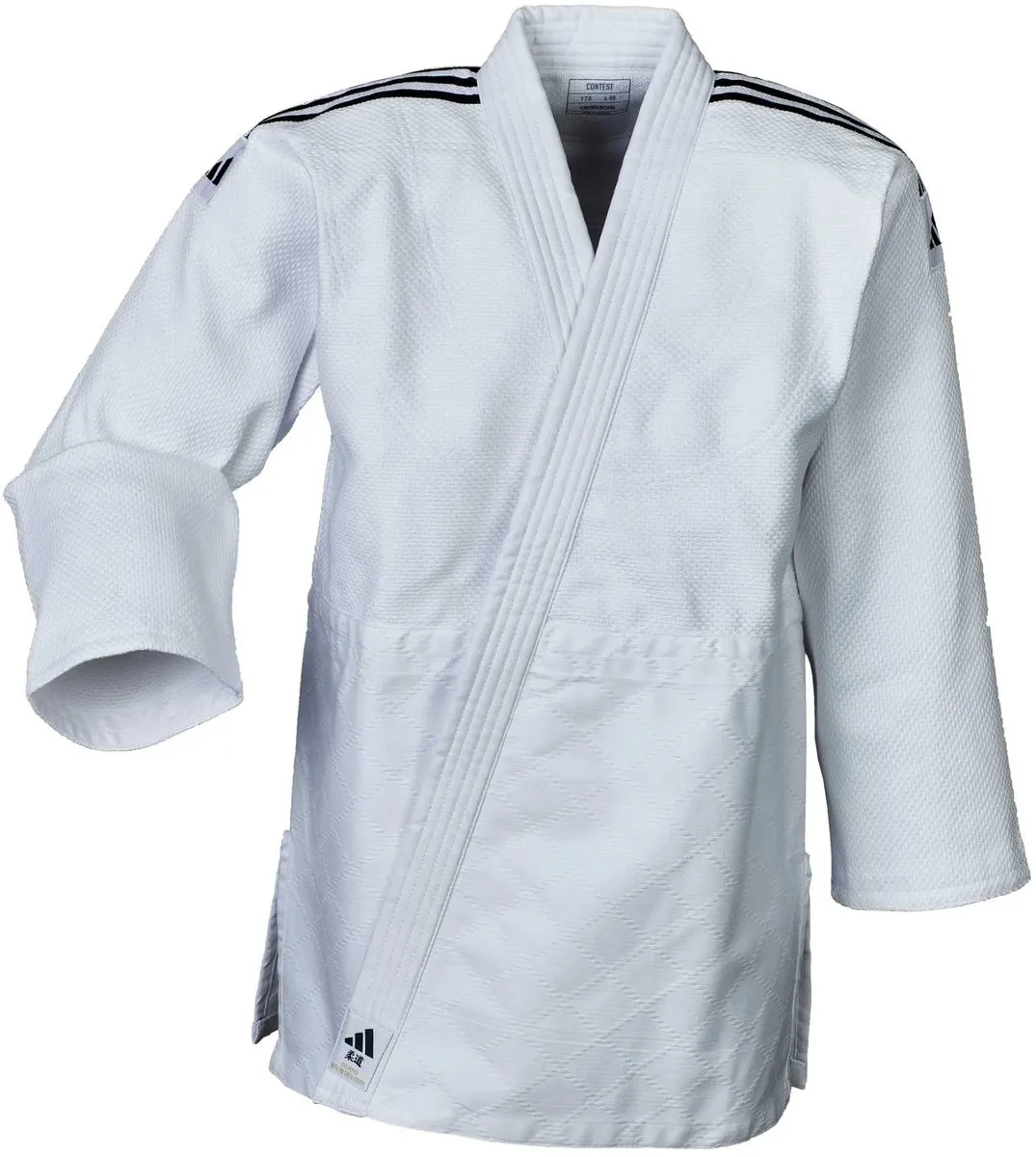 adidas Judopak J650 - Wit - Maat 155