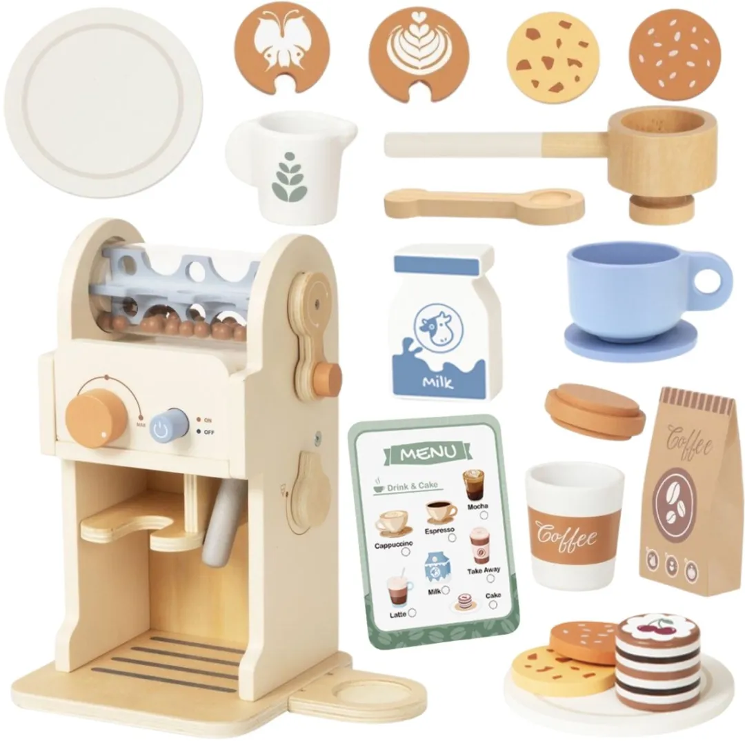 Tooky Toy Wooden Koffieset Barista