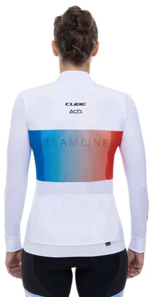 Cube Teamline Trui Lange Mouwen Wit XL