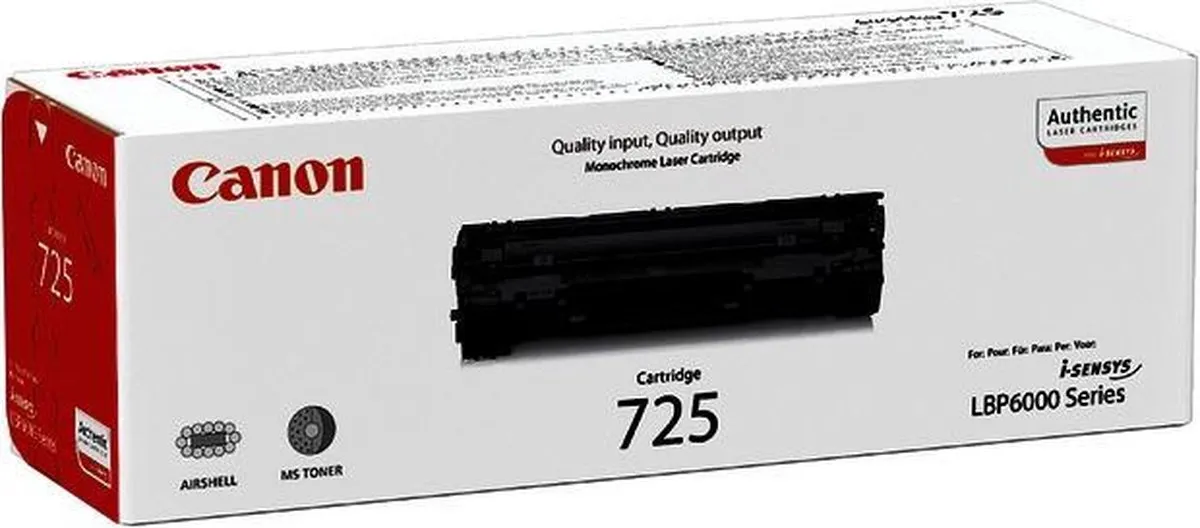 Canon CRG725 Tonercartridge - Zwart