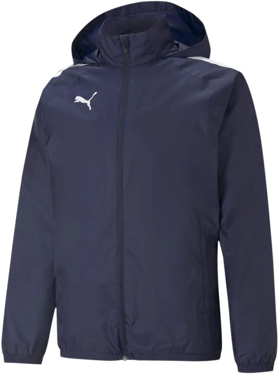 PUMA Team Liga All Weather Jas - Marineblauw/Zwart - XL