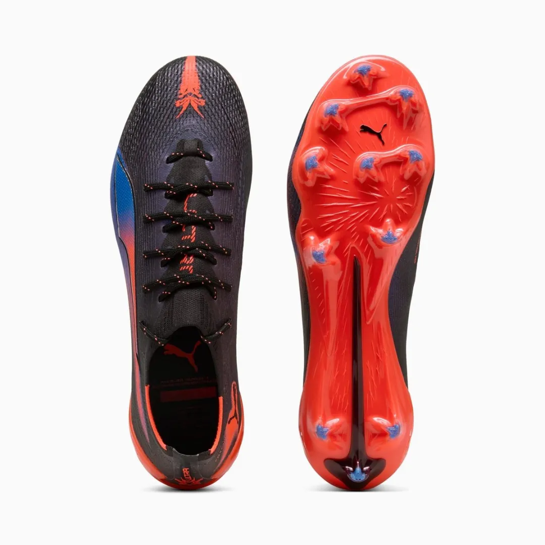PUMA ULTRA 6 Ultimate Relentless FG Voetbalschoenen 43 - Blauw/Zwart/Rood