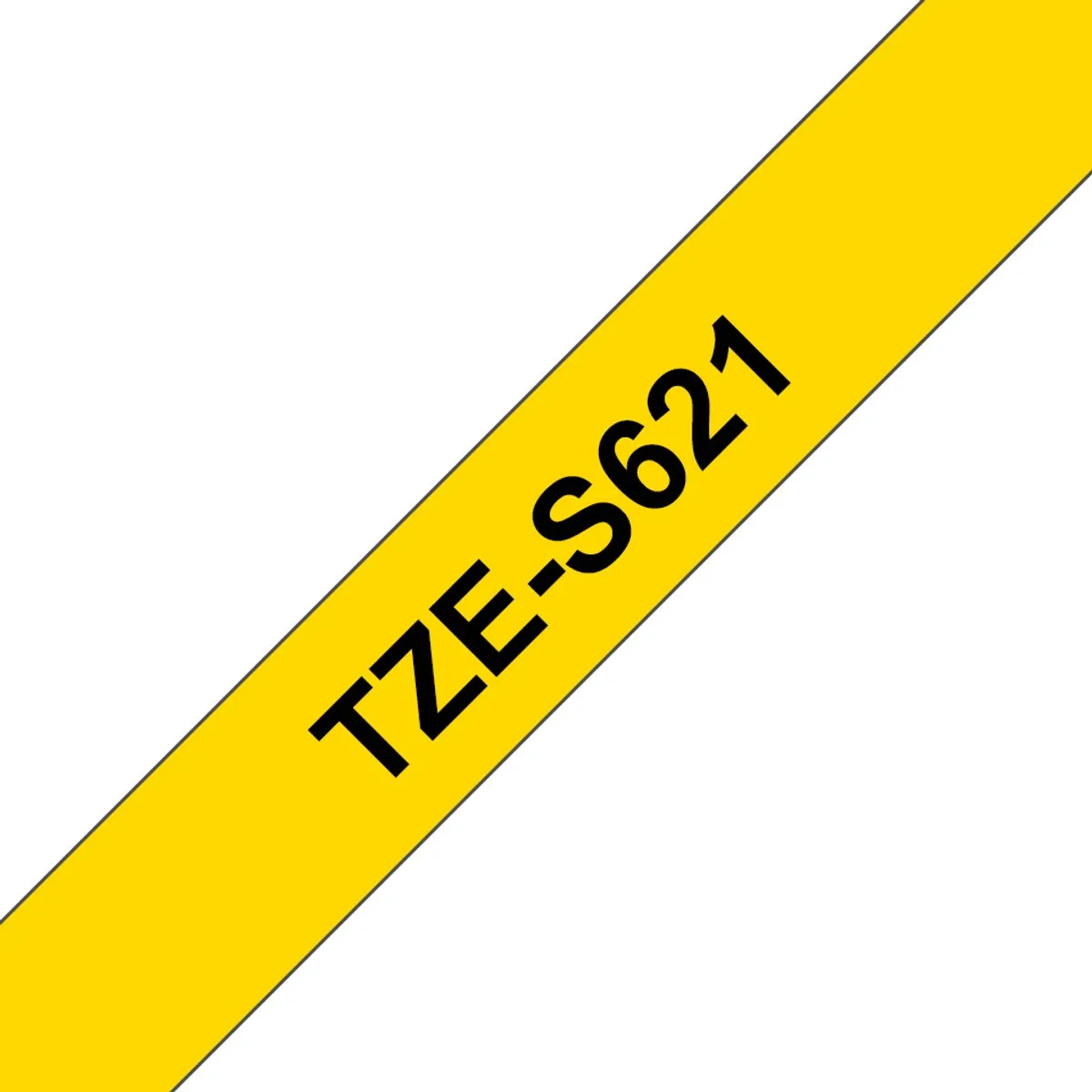 Brother TZE-S621 Cartridge - 9mm - Zwart/Geel