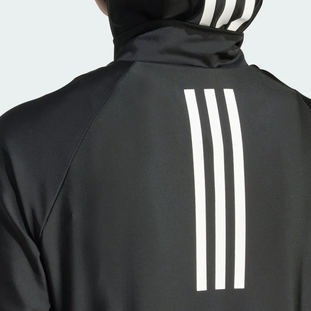 adidas Performance 3-Stripes Swim Longsleeve IQ3963 - Dames - Zwart - 34