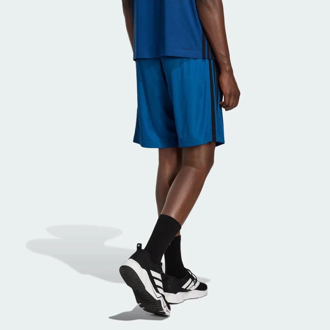 adidas Performance Workout Essentials Base 3-Stripes Short 9-Inch KC8155 - Blauw