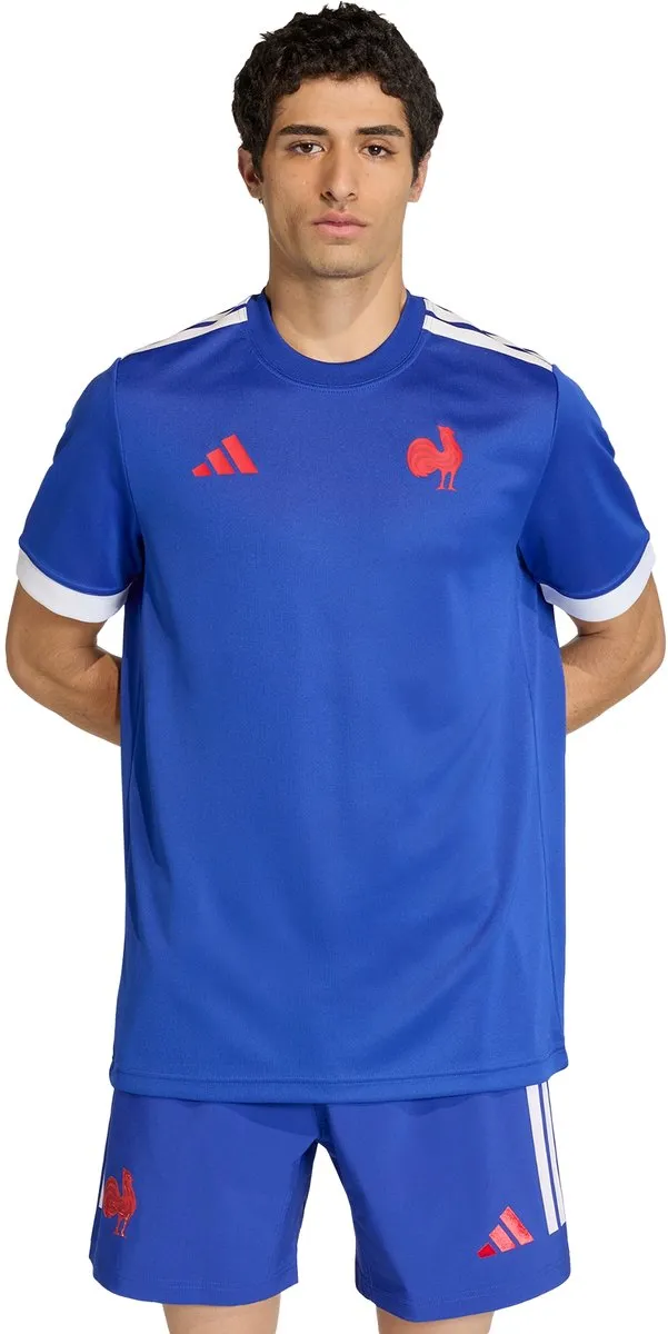 Adidas Performance Frankrijk Rugby Thuis T-shirt JY0848 - Blauw