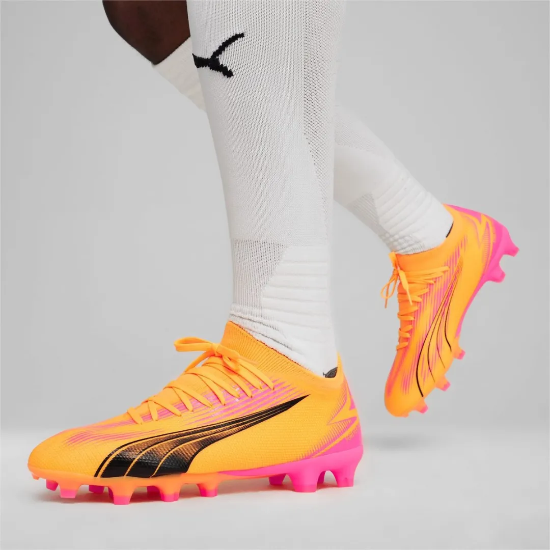 PUMA Ultra Match FG Voetbalschoenen - 44 - Oranje/Rozewart/Zwart