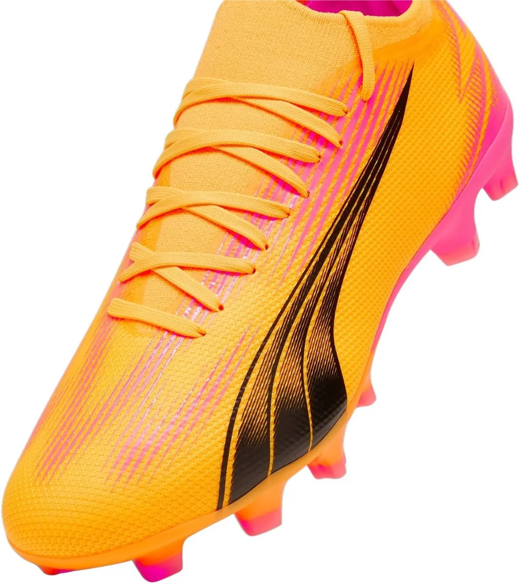 PUMA Ultra Match FG Voetbalschoenen - 44 - Oranje/Rozewart/Zwart