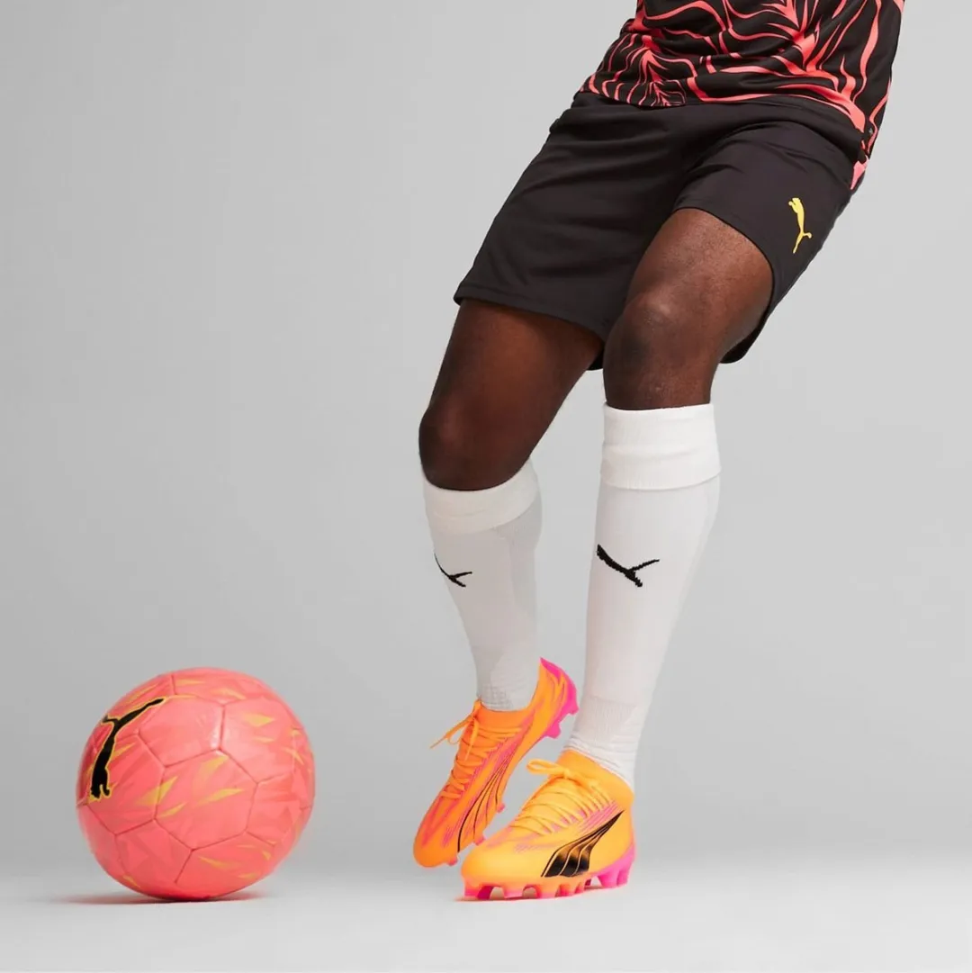 PUMA Ultra Match FG Voetbalschoenen - 44 - Oranje/Rozewart/Zwart