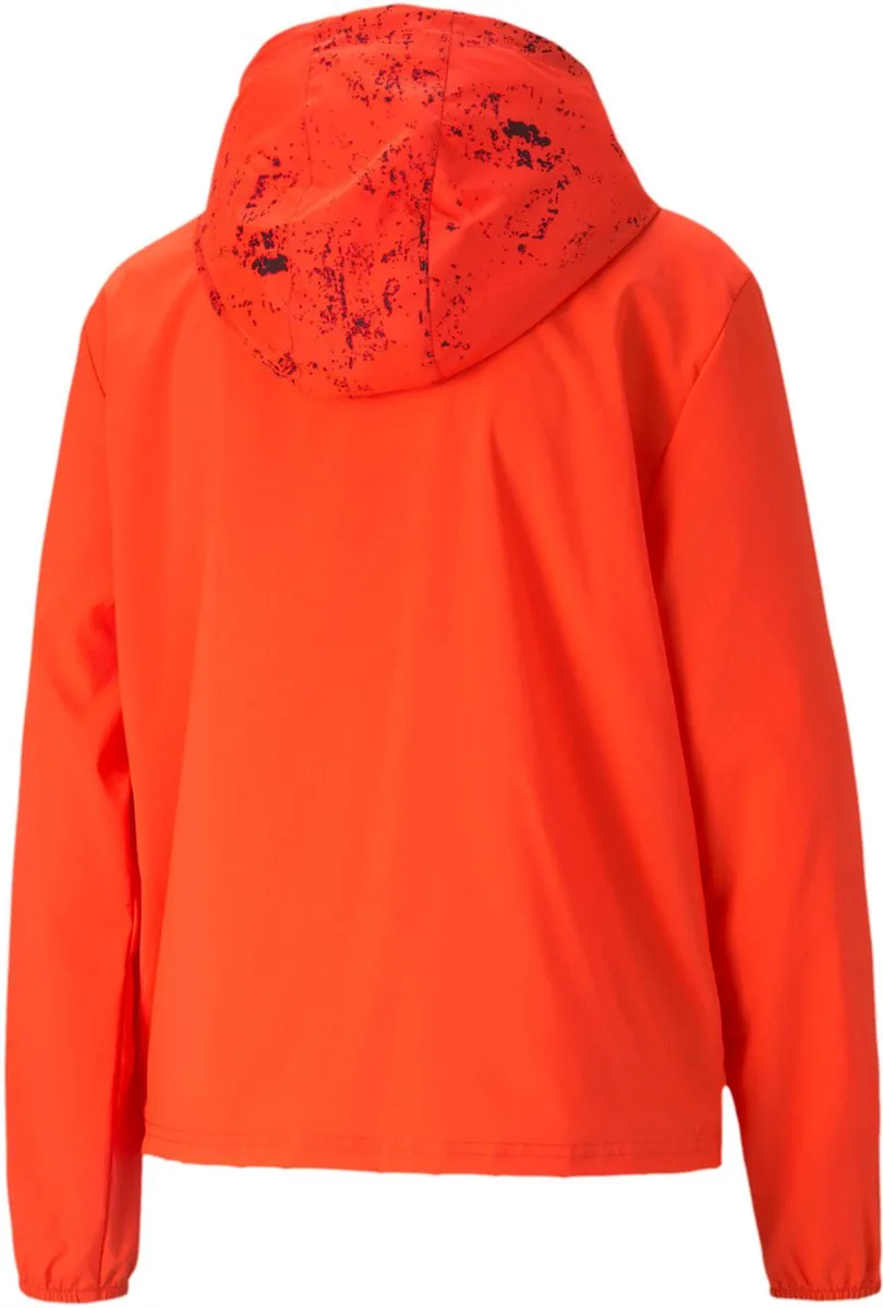 PUMA Run Graphic Hooded Jas - Oranje - XL