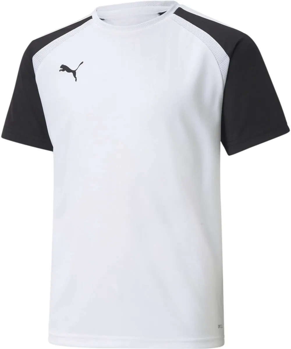 PUMA Teampacer Shirt Kinderen 128 - Wit/Zwart