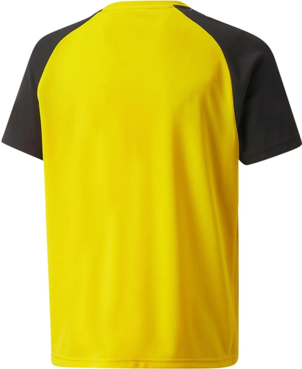 PUMA Teampacer Shirt Korte Mouw Kinderen - Geel/Zwart 152