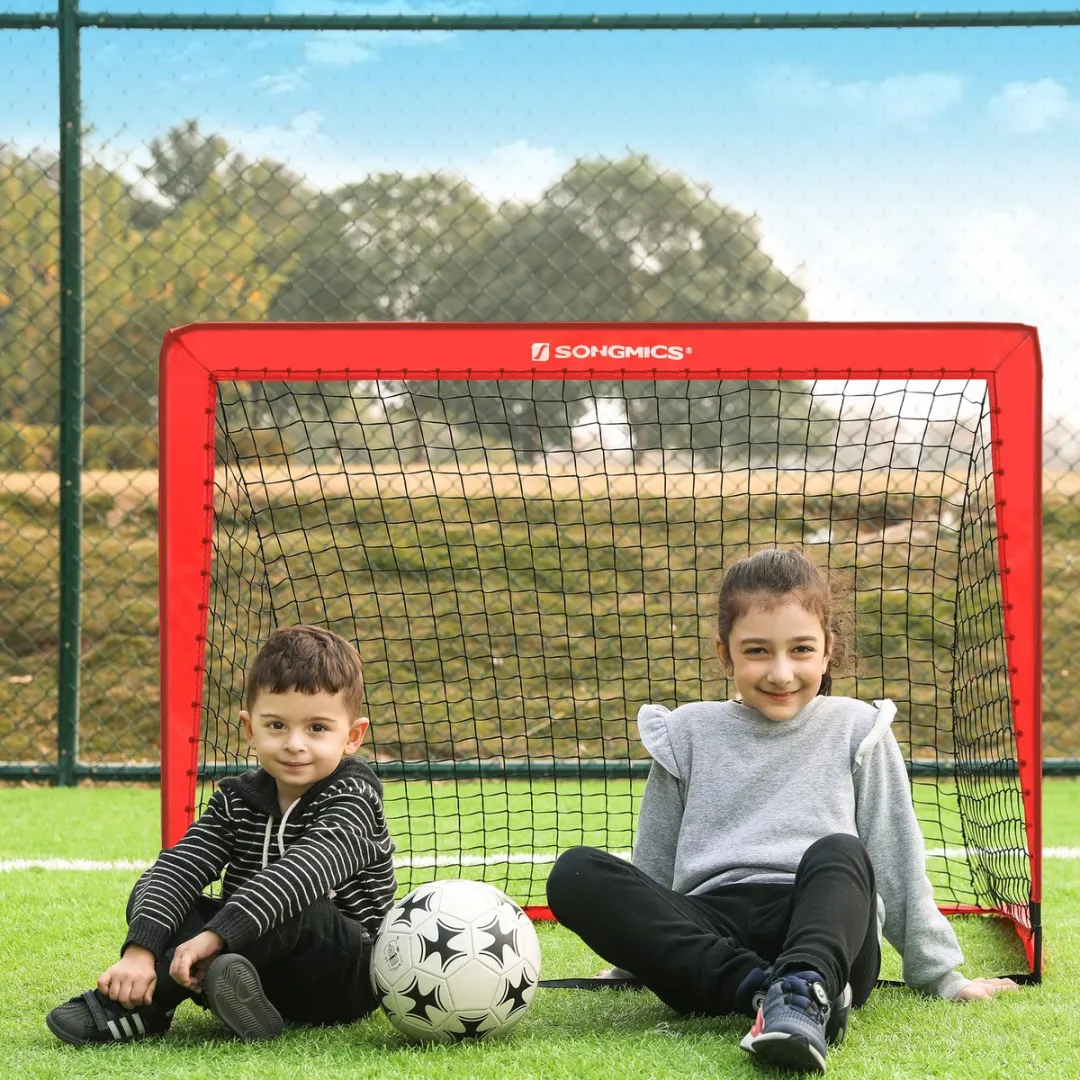 Songmics SZQ122R02 Voetbaldoelen Pop-up - 2 Stuks - Zwart - afbeelding 6 van 6