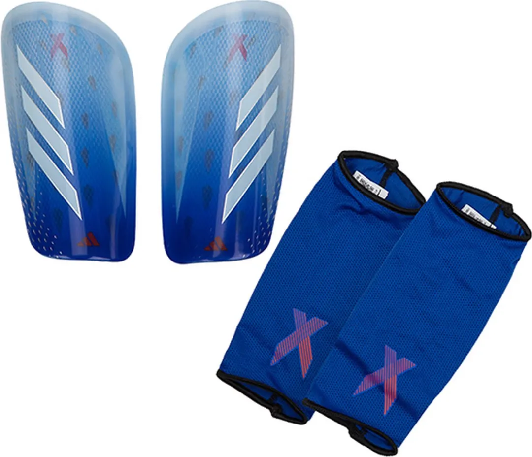 Adidas X League Scheenbeschermers XL - Blauw/Wit