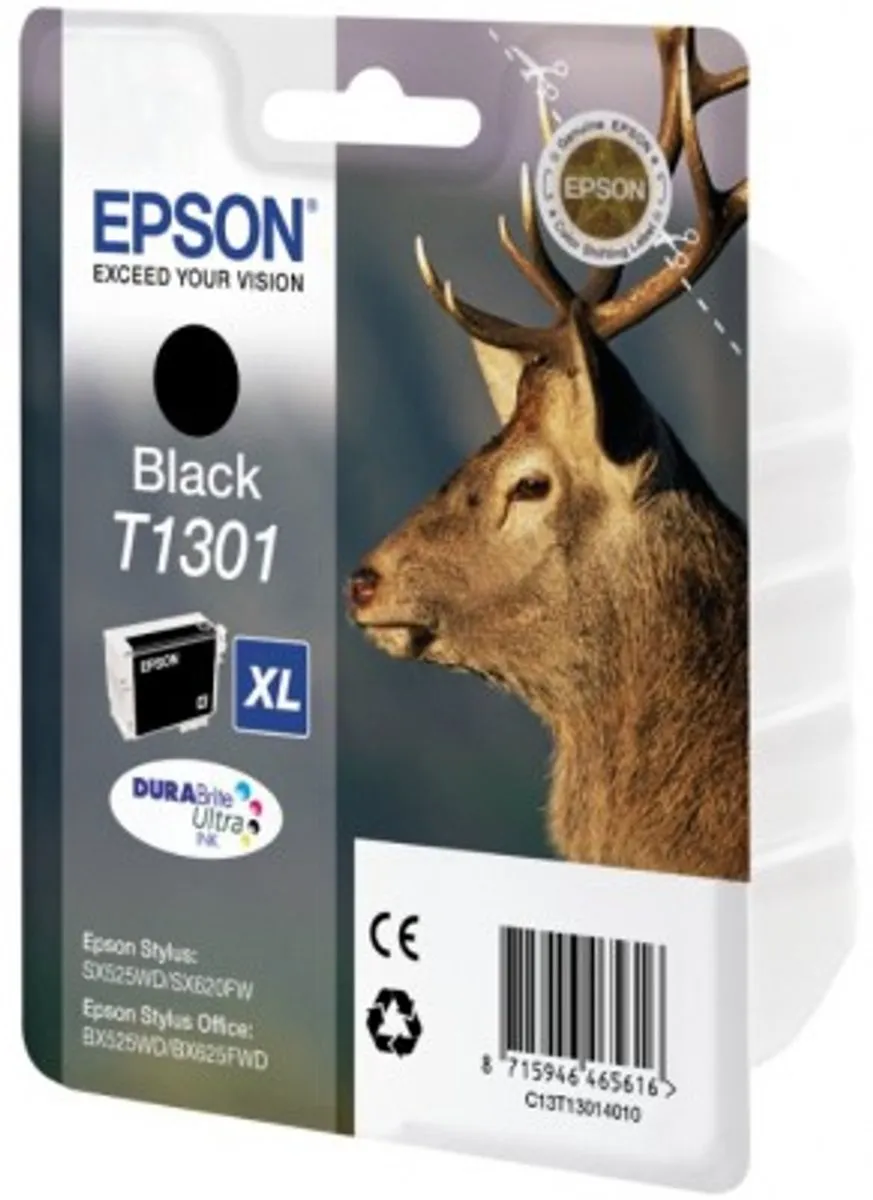 Epson T1301 Inktcartridge Zwart - 25.4ml