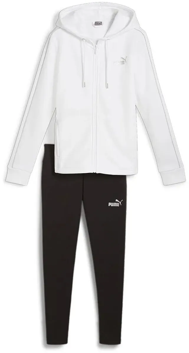 PUMA Metallic Trainingspak Wit