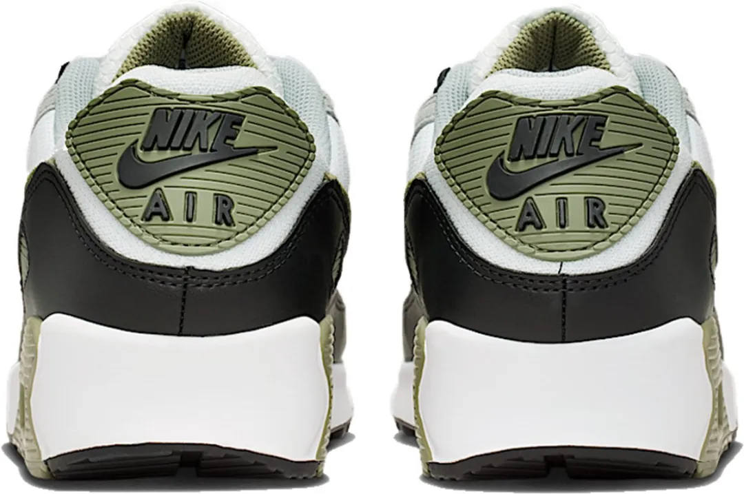 Nike Air Max 90 Sneakers 41 - Wit/Grijs/Olijfgroen