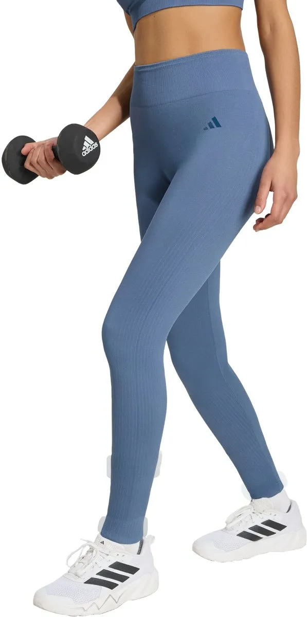Adidas Performance Workout Essentials Knit Lange Legging L - Blauw