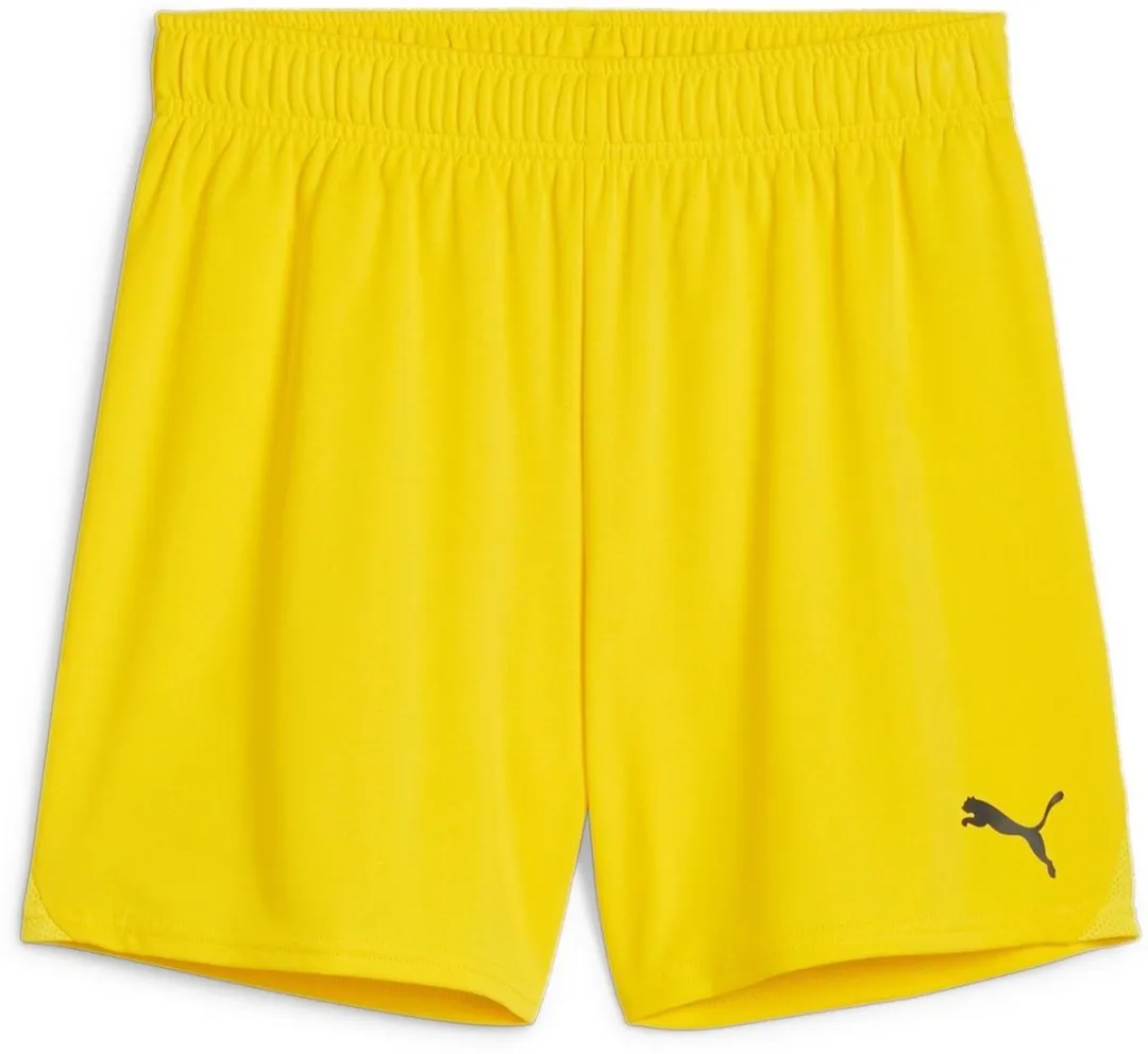 PUMA Damen TeamGoal Shorts Faster Yellow-Puma Black