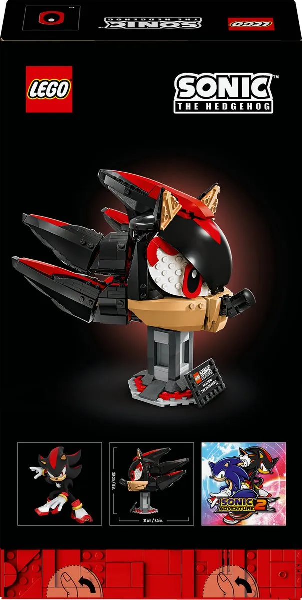 LEGO Shadow the Hedgehog 77000 - 720 Stukken - Zwart