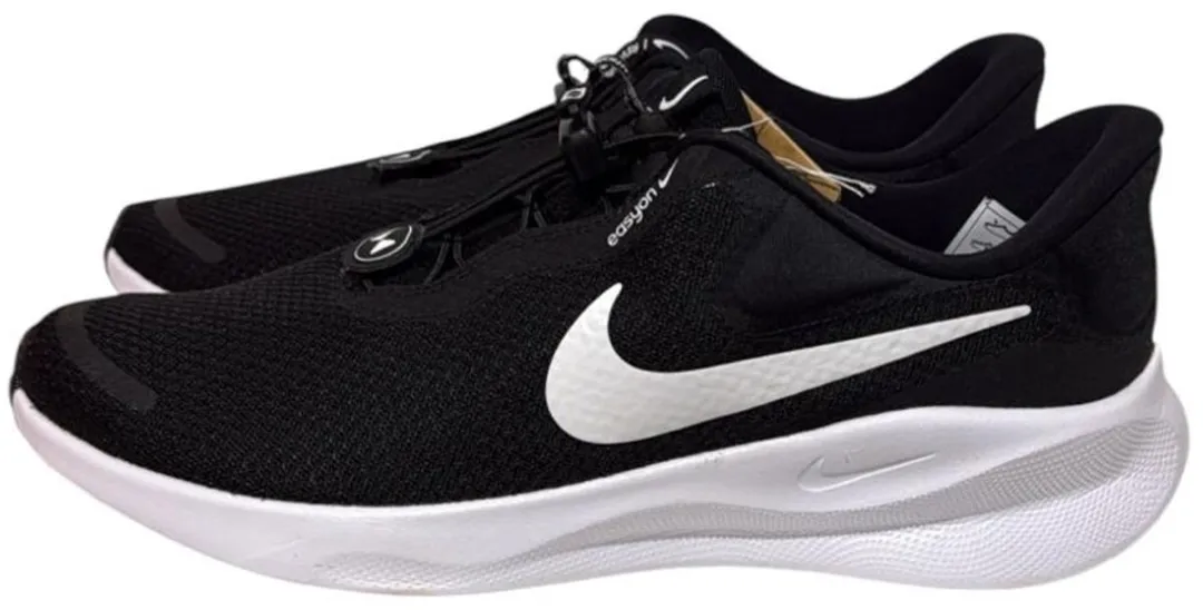 Nike Revolution 7 Easyon Sportschoenen 44.5 - Zwart/Wit