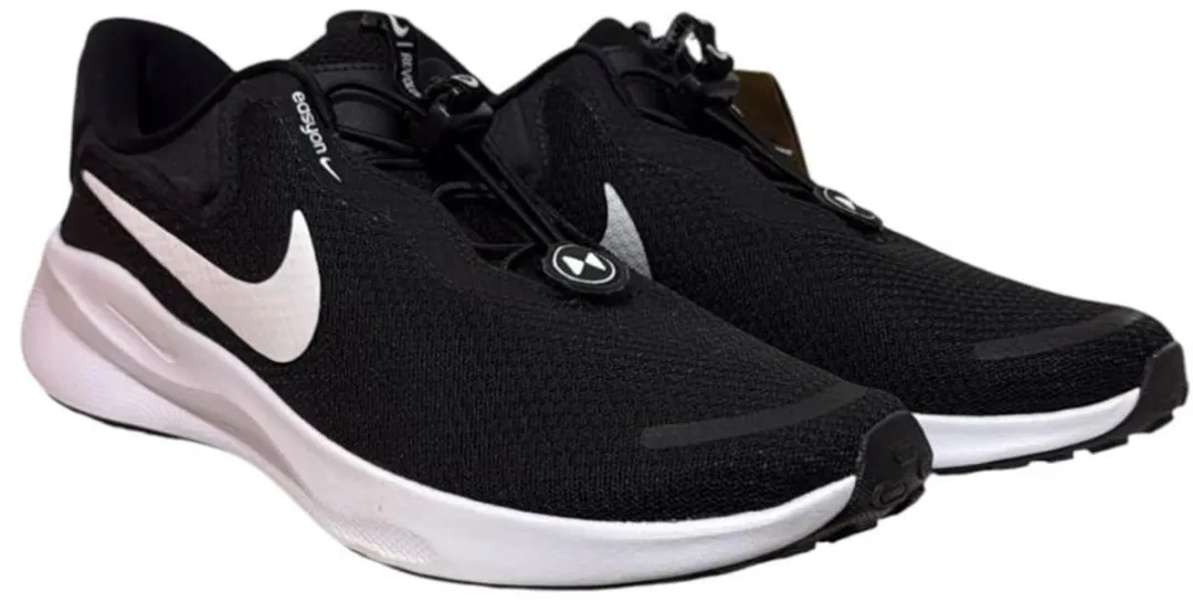 Nike Revolution 7 Easyon Sportschoenen 44.5 - Zwart/Wit