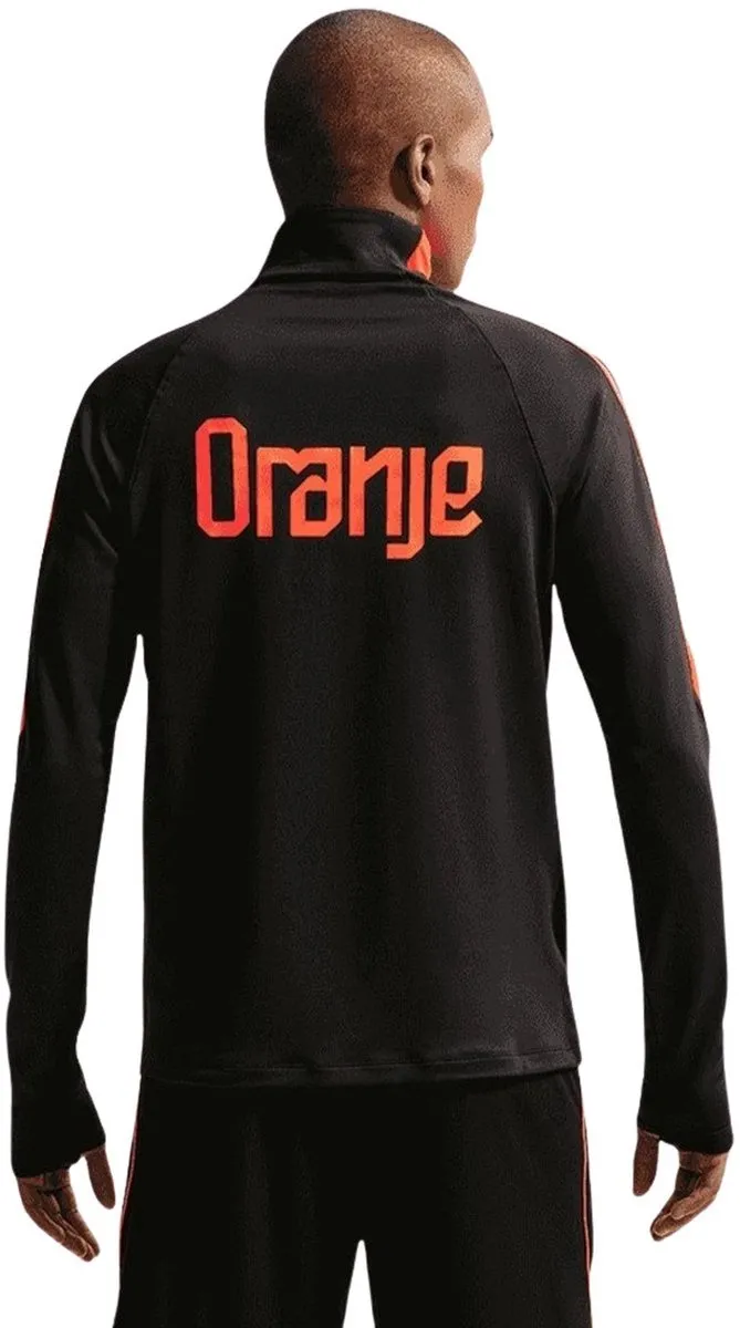 Nike Nederlands Elftal Drilltop WK 2026 IB5002-010 - Zwart/Oranje
