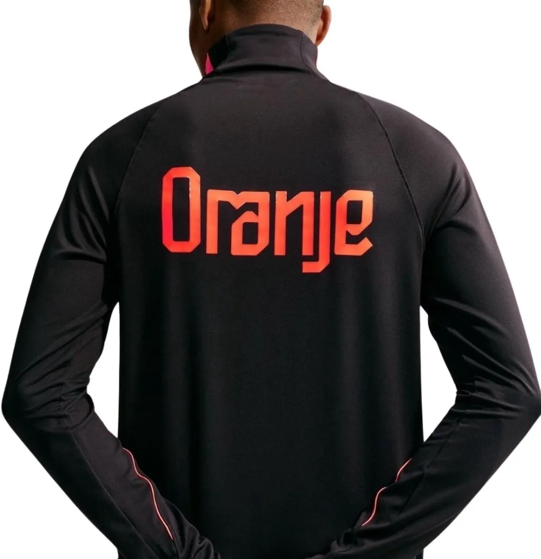 Nike Nederlands Elftal Drilltop WK 2026 IB5002-010 - Zwart/Oranje