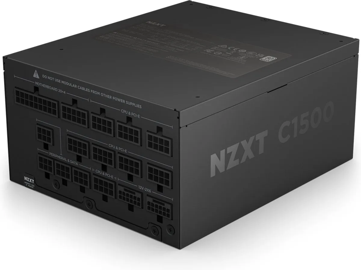 NZXT C1500 Platinum PA-5P1BB-EU Voeding 1500W - Zwart