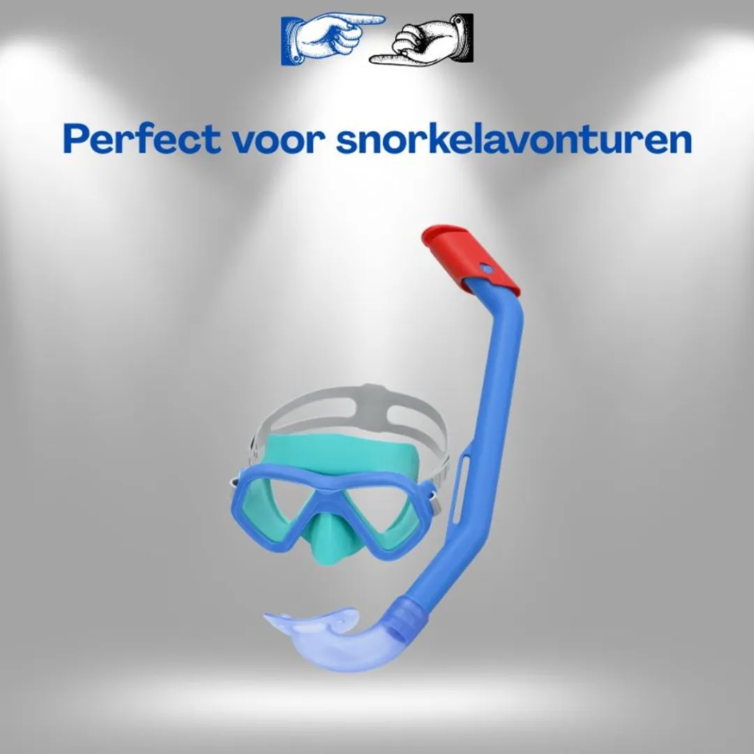 Bestway Duikset 24023 Snorkelset - Blauw